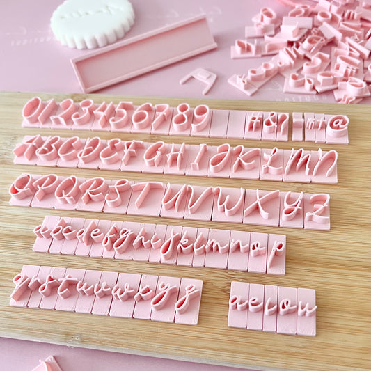 MINI ALPHABET COOKIE STAMP SET - AMELIA