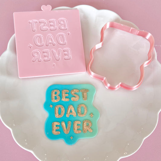 BEST DAD EVER - RAISED EMBOSSER