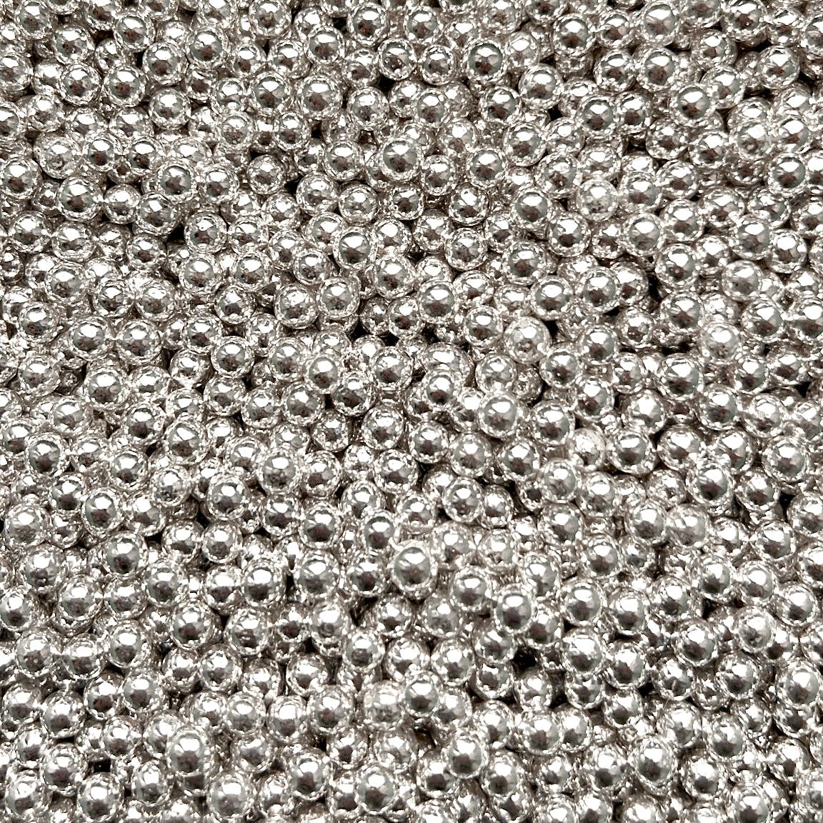SILVER 4MM PEARLS - SUPER SHINE SPRINKLES (V)