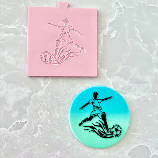 SET OF 5 FOOTBALL - RAISED EMBOSSERS