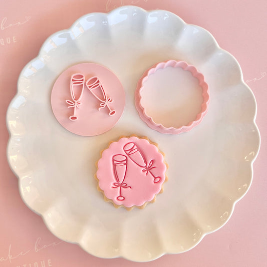 CHAMPAGNE FLUTES STAMP