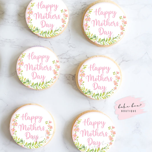 EDIBLE TOPPERS - HAPPY MOTHERS DAY - FLORAL