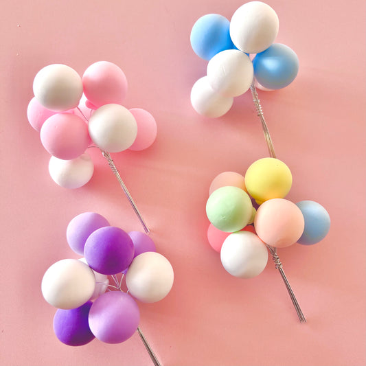 MINI BALLOON BUNCH TOPPER - BLUE