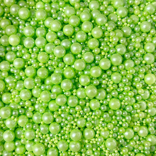 LIME GREEN PEARLS - SPRINKLE MIX (V)