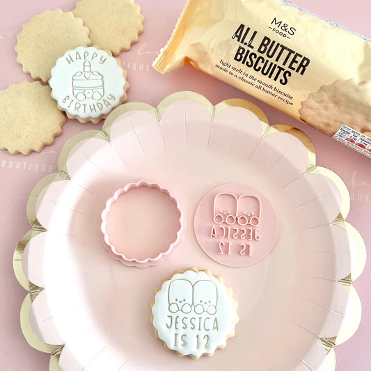 CUSTOMISED STAMP - NAME IS AGE JELLYCAT MARSHMALLOWS