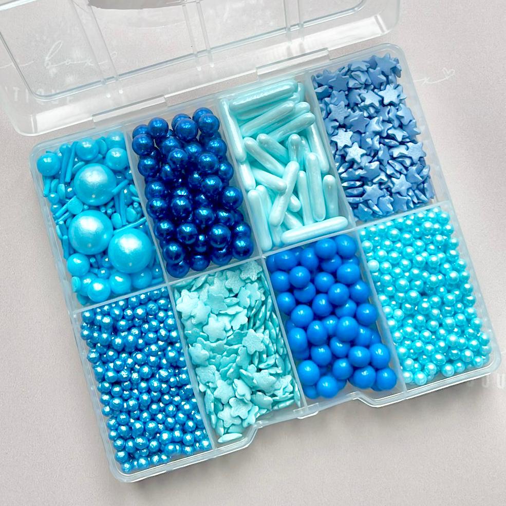 BLUE SPRINKLE BOX - REFILLABLE