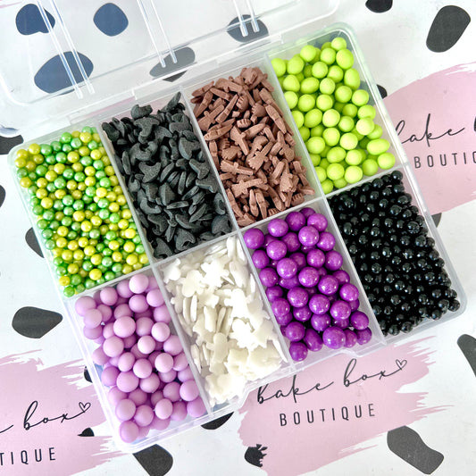 WITCH HALLOWEEN SPRINKLE BOX - REFILLABLE