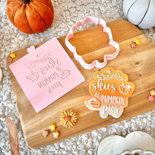 AUTUMN SKIES & PUMPKIN PIES - RAISED EMBOSSER