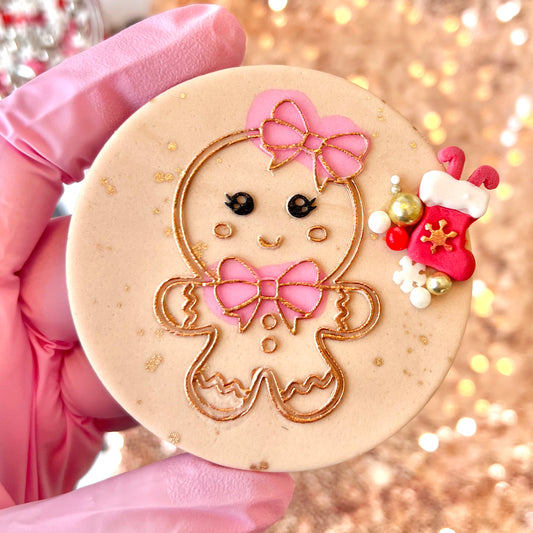 GINGERBREAD GIRL - RAISED EMBOSSER