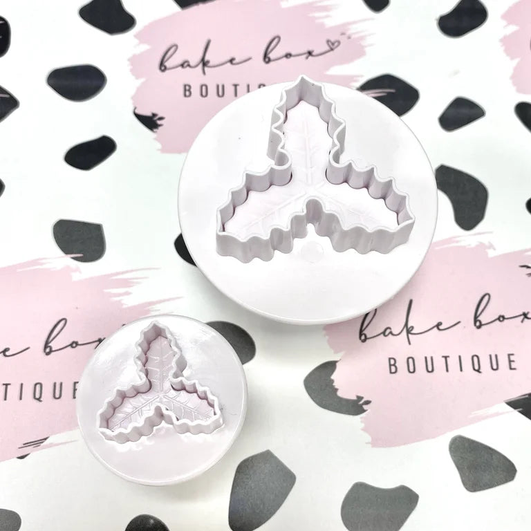 MINI HOLLY LEAF CUTTERS - PACK OF 2