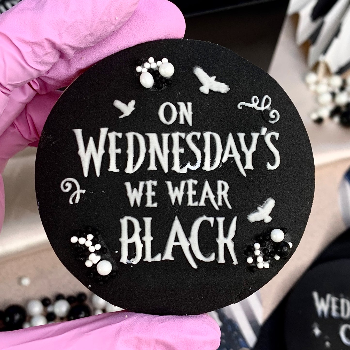 ON WEDNESDAYS WE WEAR BLACK - RAISED EMBOSSER