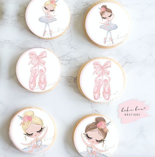 EDIBLE TOPPERS - BALLERINA PASTEL