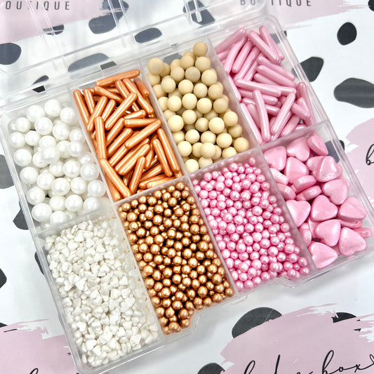 PINK & ROSE GOLD SPRINKLE BOX - REFILLABLE