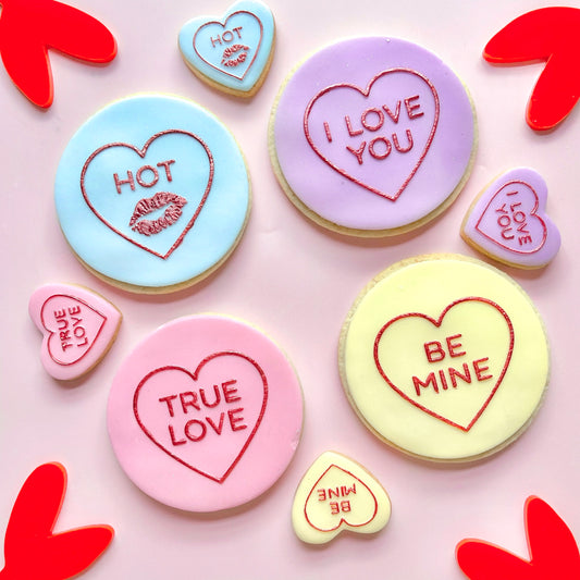 LOVE HEARTS - RAISED EMBOSSERS