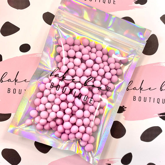 MATTE PINK CRISPY CHOCOBALLS - SPRINKLES