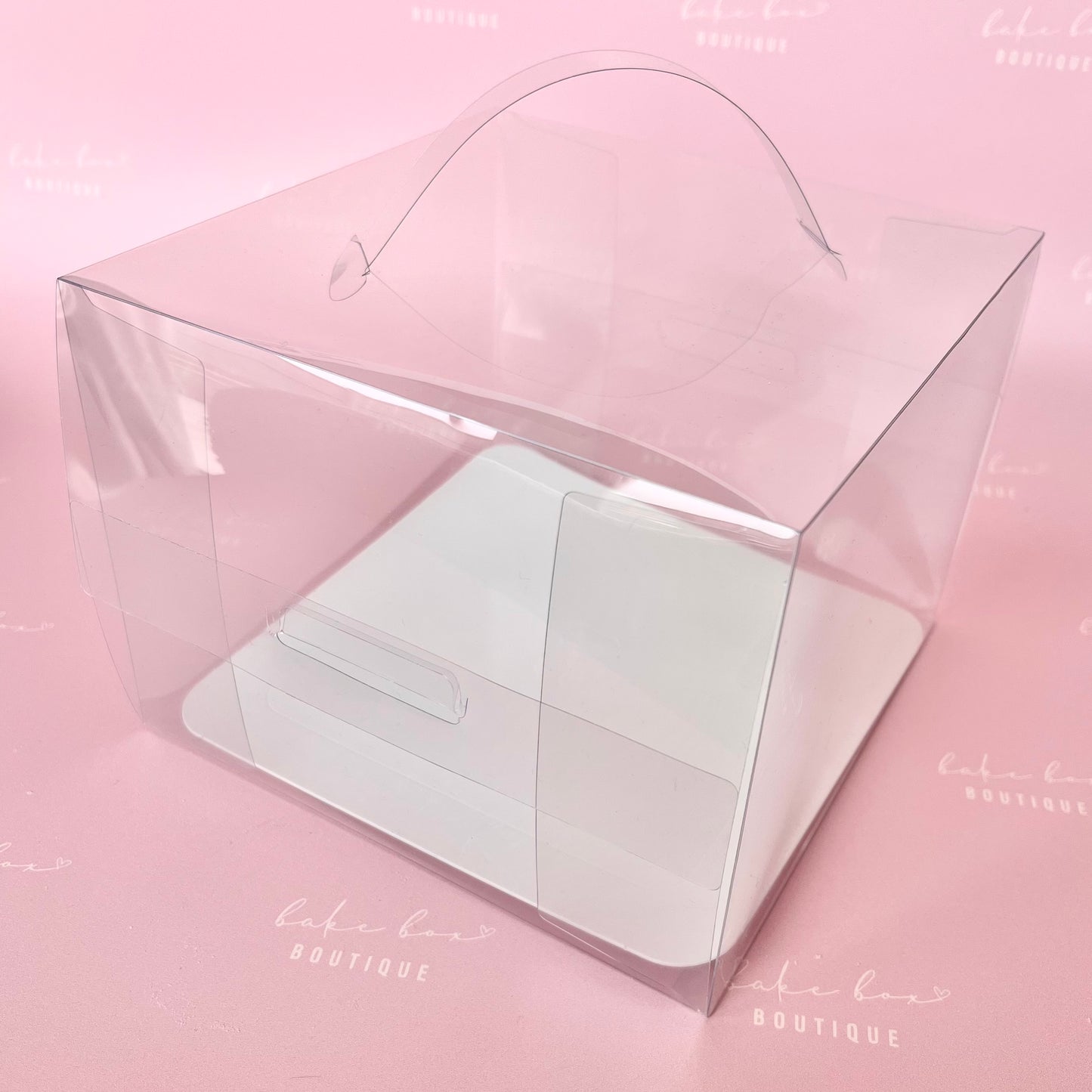 CLEAR CAKE BOXES - PACK OF 10