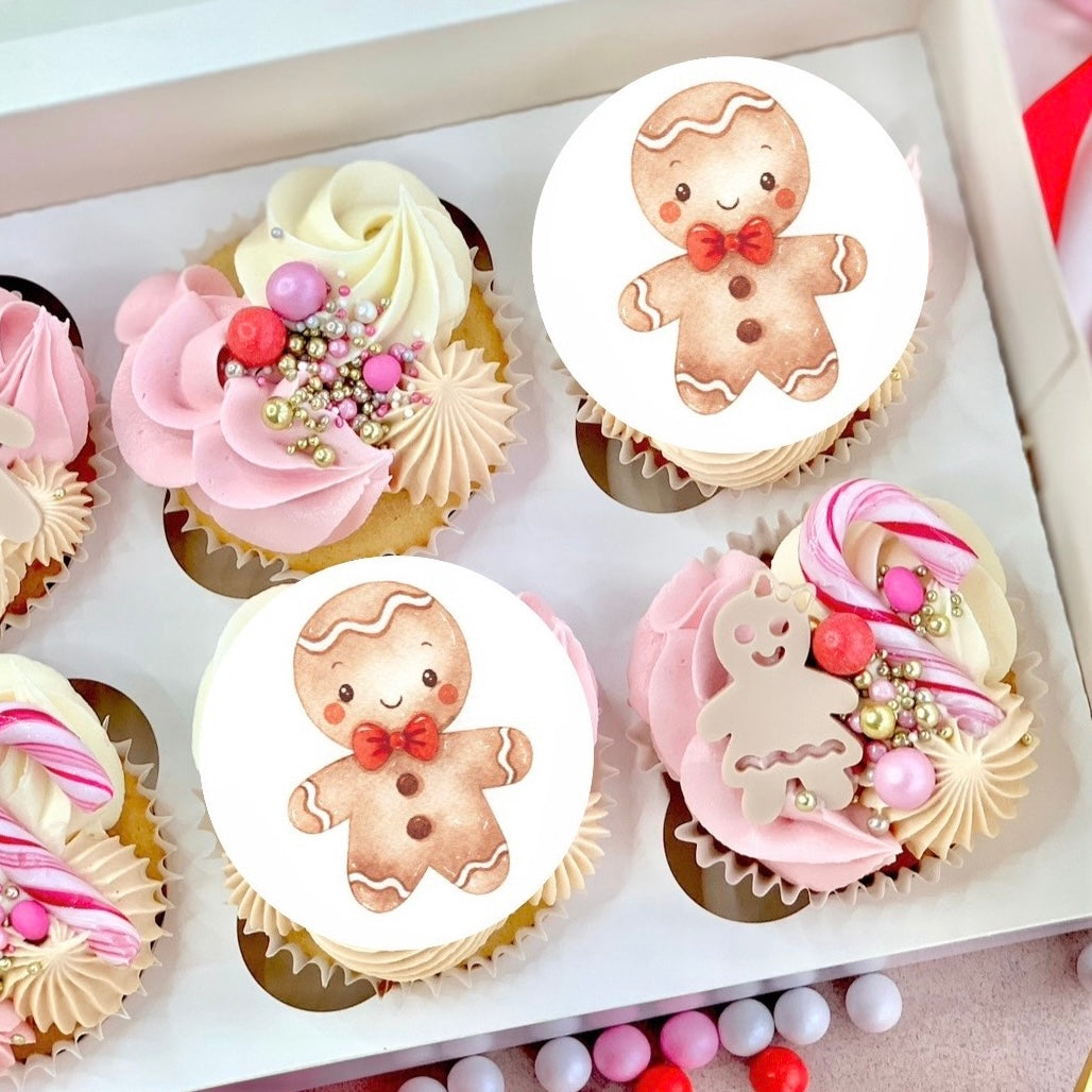 EDIBLE TOPPERS - GINGERBREAD MAN