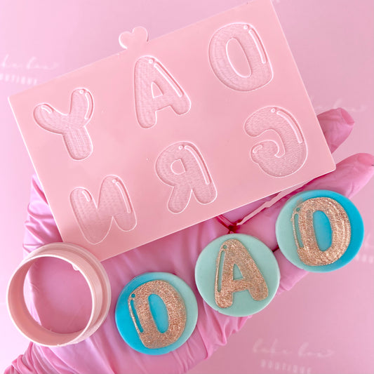 DAD DADDY GRANDAD LETTER SET - RAISED EMBOSSER