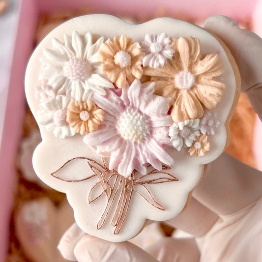 BUNCH OF PEONIES - RAISED EMBOSSER