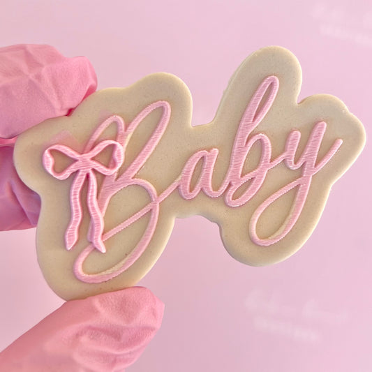 BABY WITH BOW - RAISED EMBOSSER