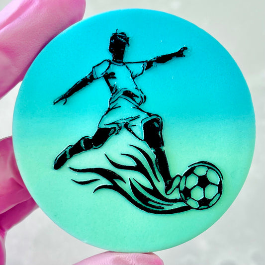 FOOTBALLER - RAISED EMBOSSER