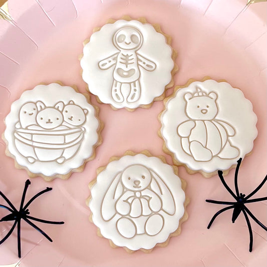 SET OF 4 HALLOWEEN JELLYCAT STAMPS