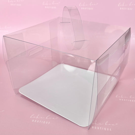 CLEAR CAKE BOXES - PACK OF 10