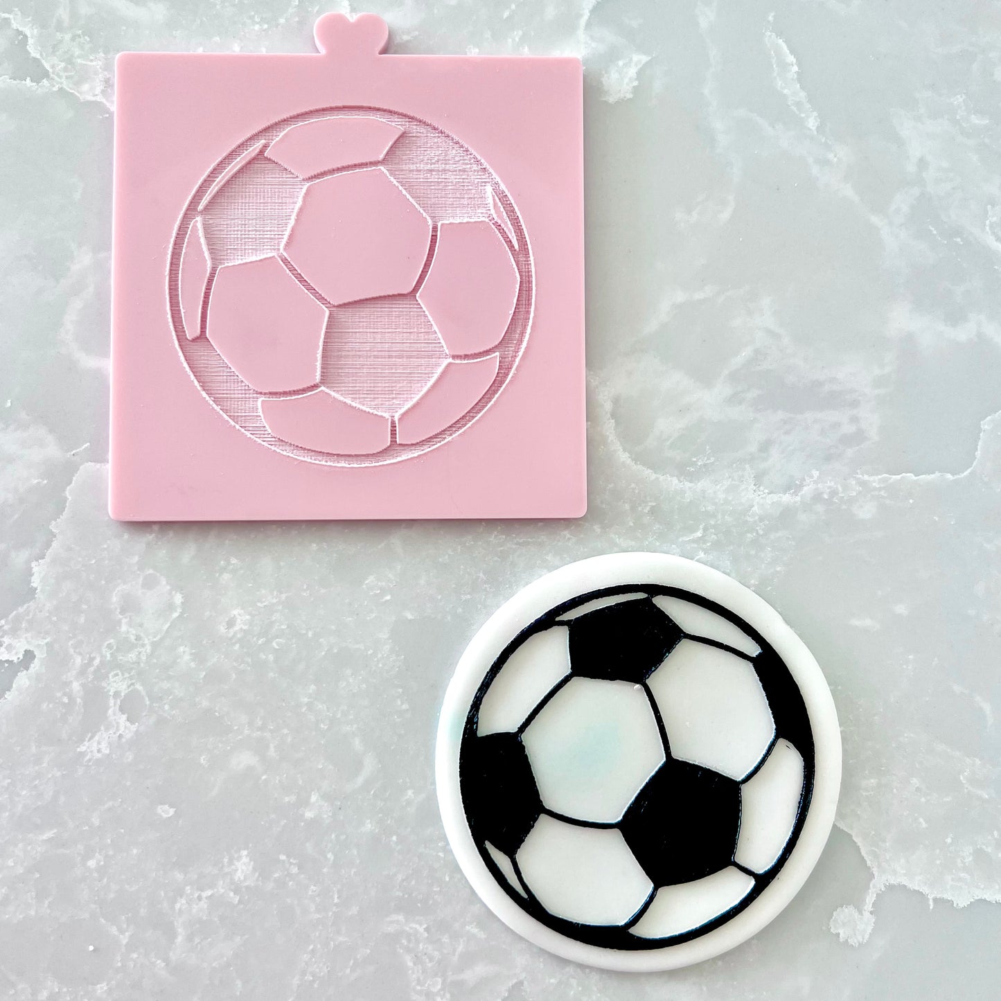 SET OF 5 FOOTBALL - RAISED EMBOSSERS