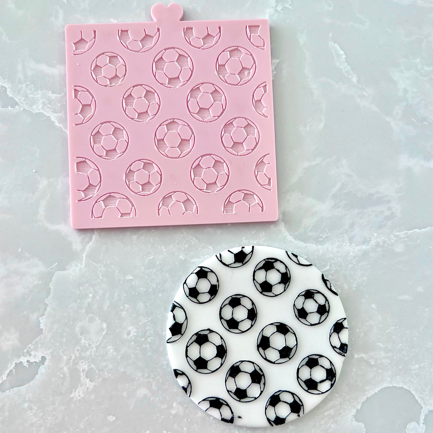 SET OF 5 FOOTBALL - RAISED EMBOSSERS