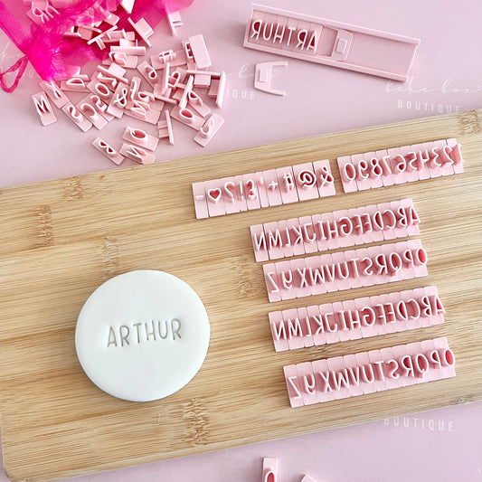 MINI ALPHABET COOKIE STAMP SET- ARTHUR