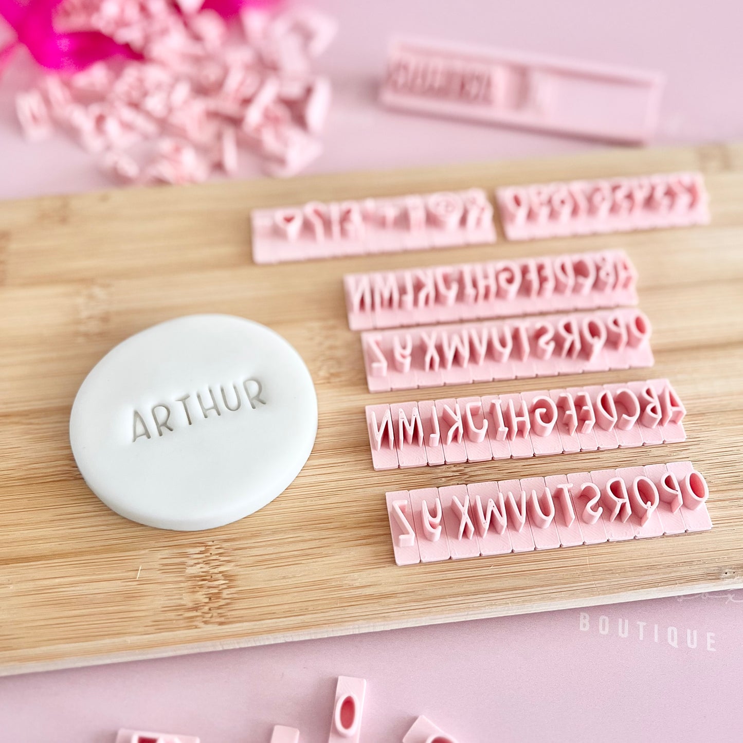 MINI ALPHABET COOKIE STAMP SET- ARTHUR