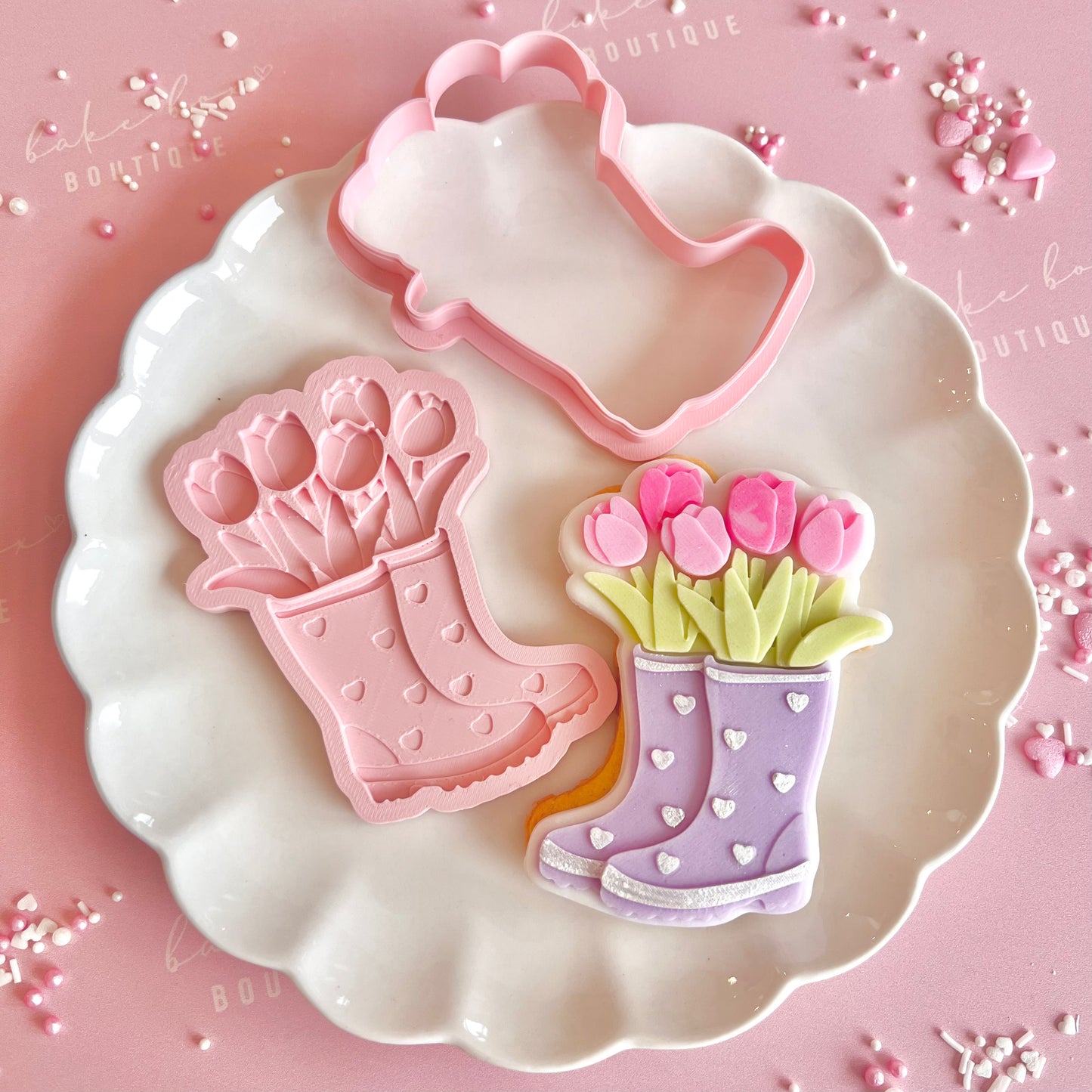 WELLIES WITH FLOWERS - MULTI POP EMBOSSER AND CUTTER