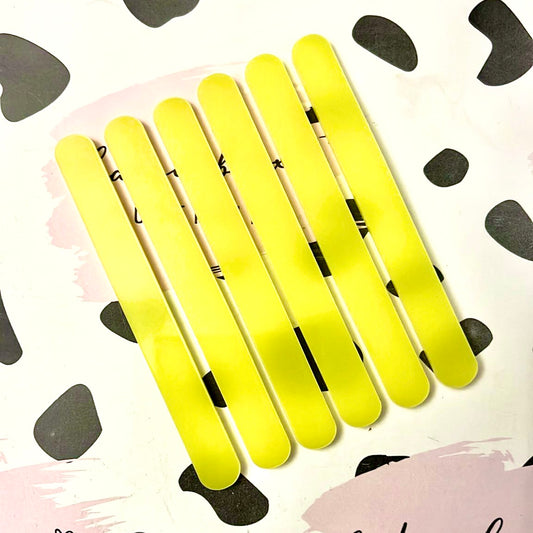 YELLOW CAKESICLE STICKS - PACK OF 6