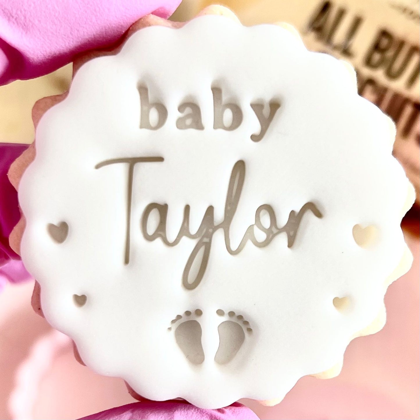 CUSTOMISED STAMP - BABY NAME FEET