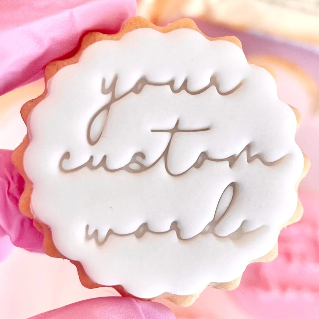 CUSTOMISED STAMP - 3 WORDS