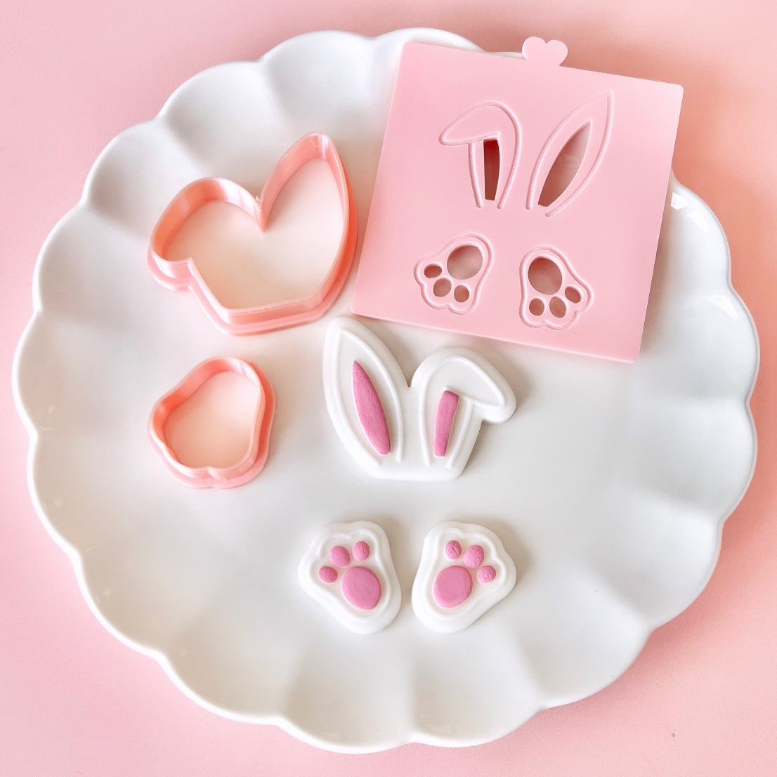 BUNNY EARS AND FEET - RAISED EMBOSSER AND CUTTERS