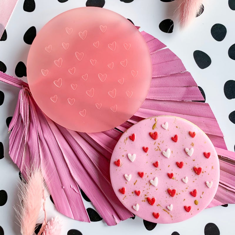 MINI HEARTS PATTERN - RAISED EMBOSSER