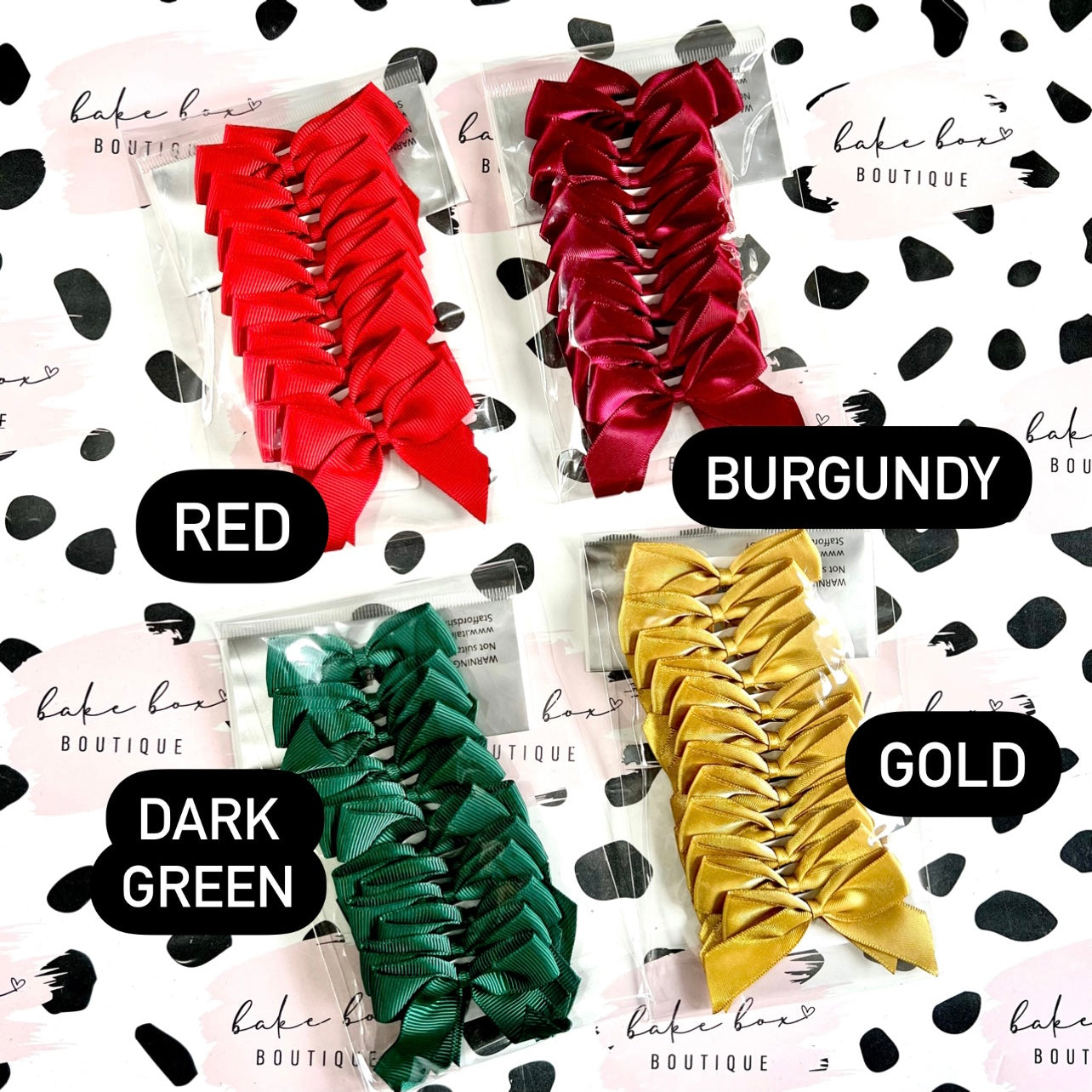 SATIN BOWS - SELF ADHESIVE