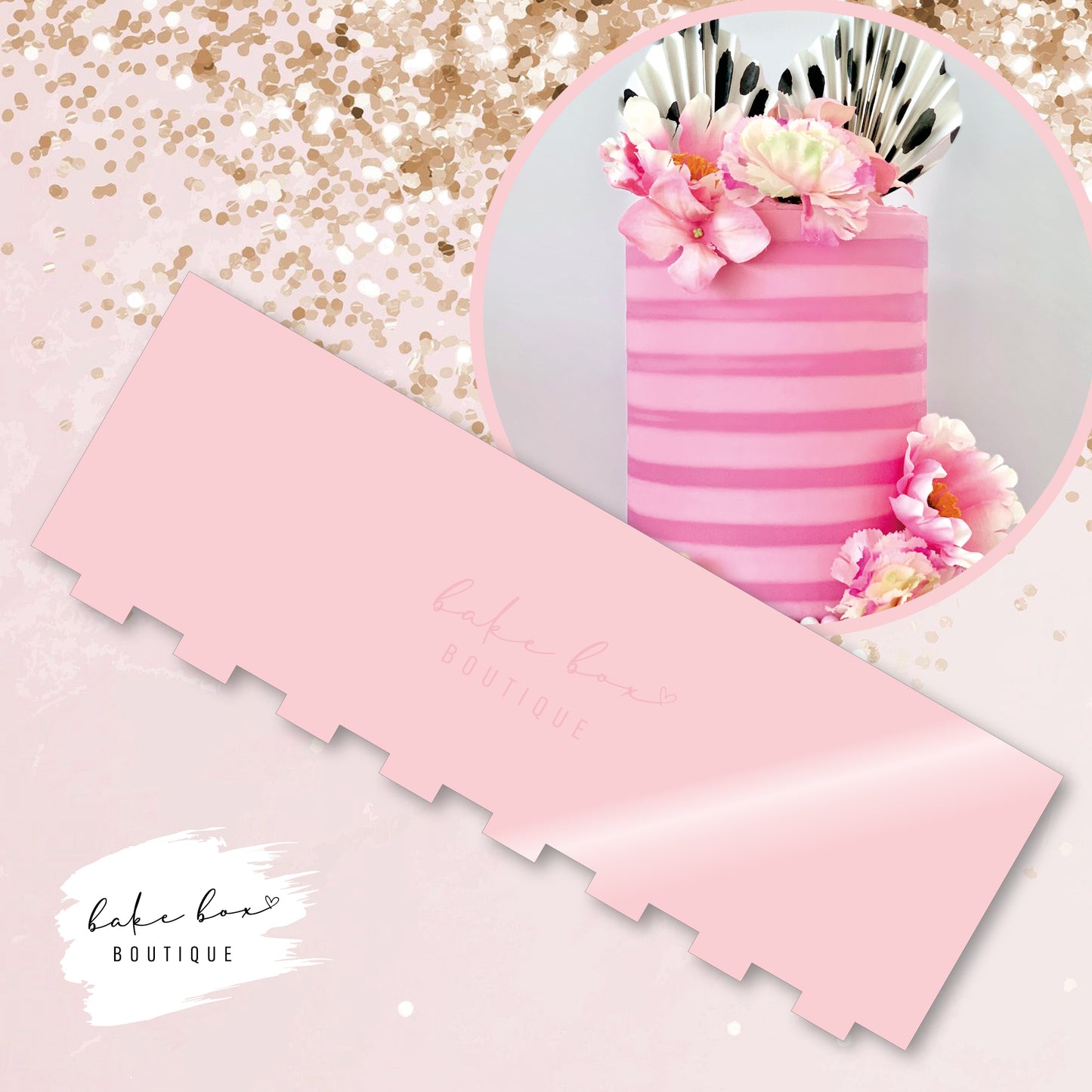 MEDIUM STRIPE - XL CAKE SCRAPER