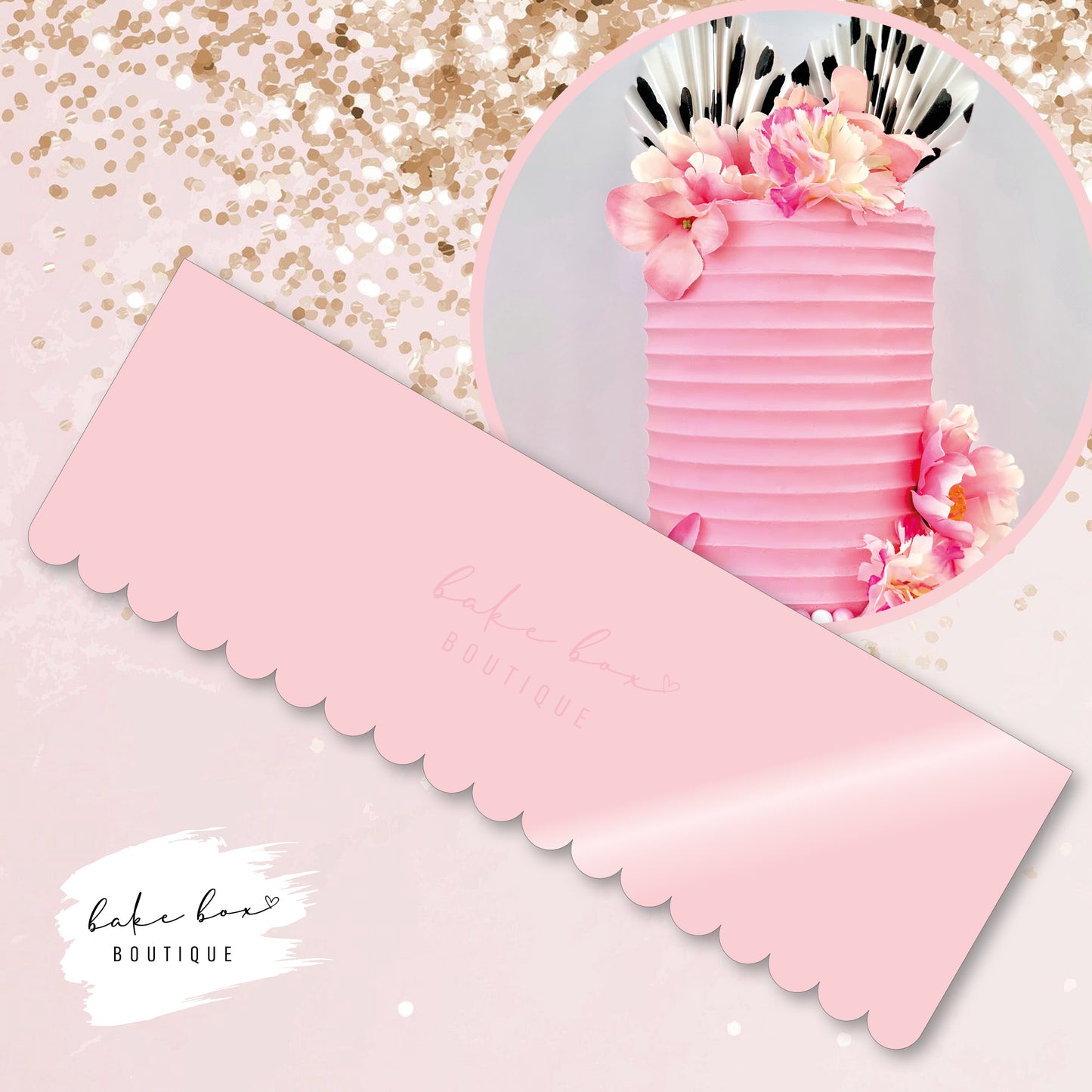 MINI SCALLOP - XL CAKE SCRAPER