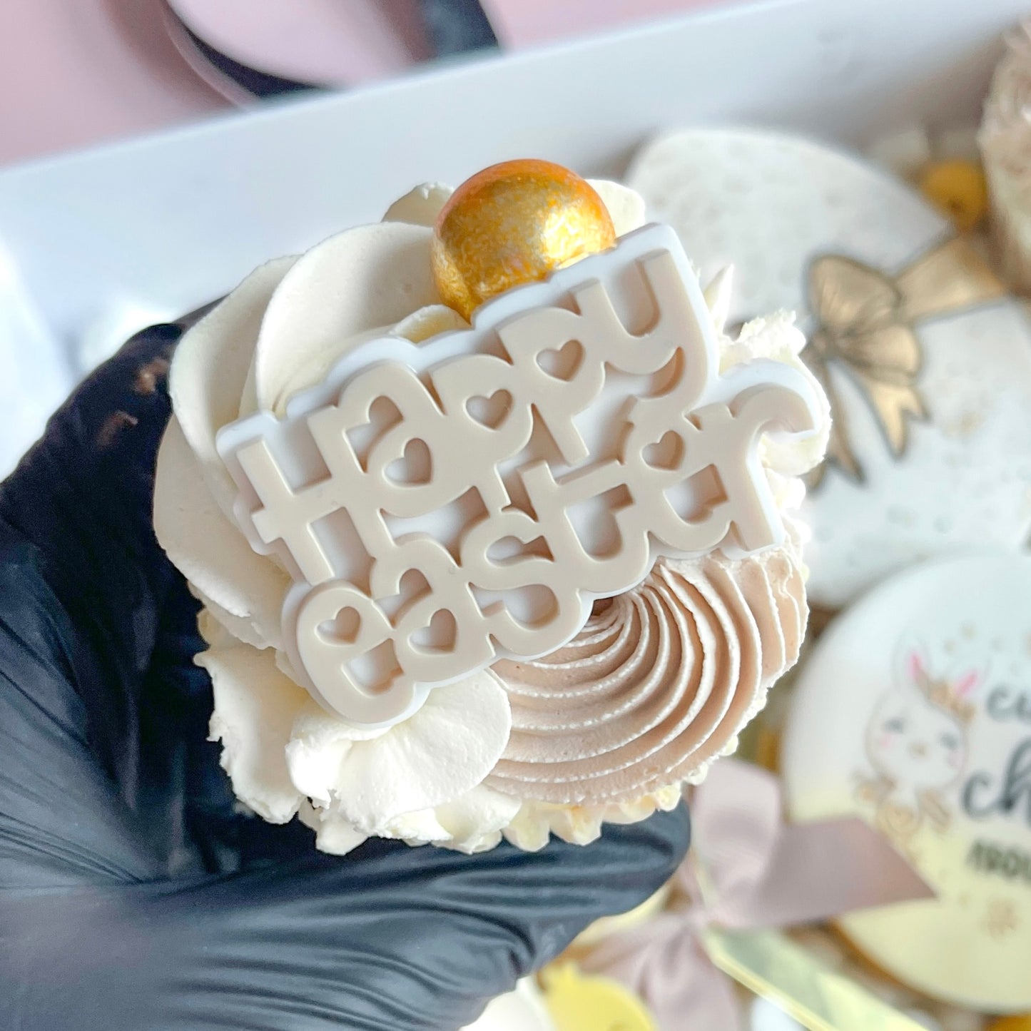 HAPPY EASTER CHARM TOPPERS