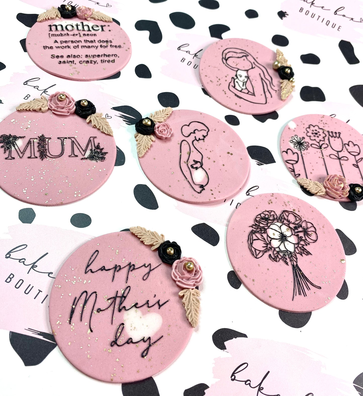 PREGNANT LADY RAISED EMBOSSER Bake Box Boutique