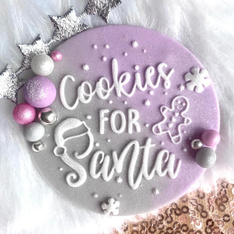 COOKIES FOR SANTA  - RAISED EMBOSSER