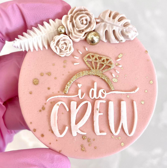 I DO CREW RING - RAISED EMBOSSER