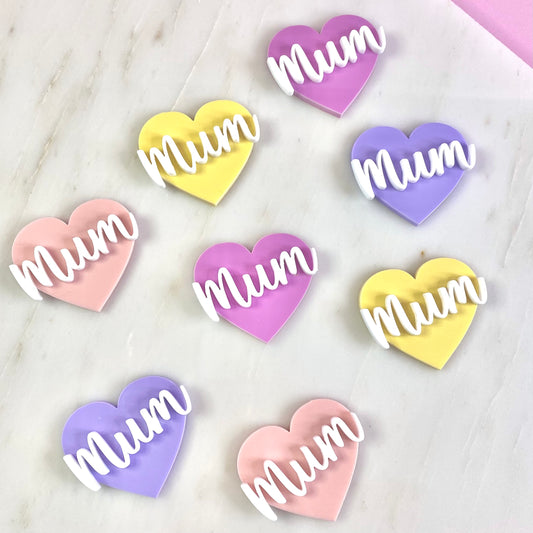 MUM HEART CHARMS