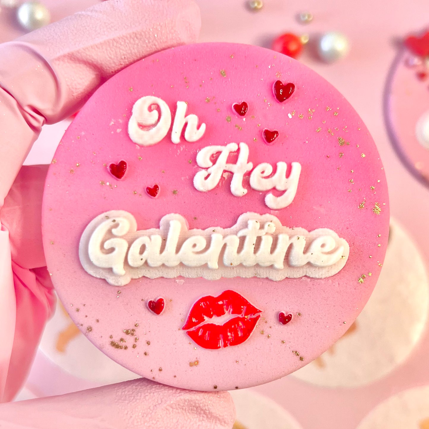 OH HEY GALENTINE  - DOUBLE POP - RAISED EMBOSSER
