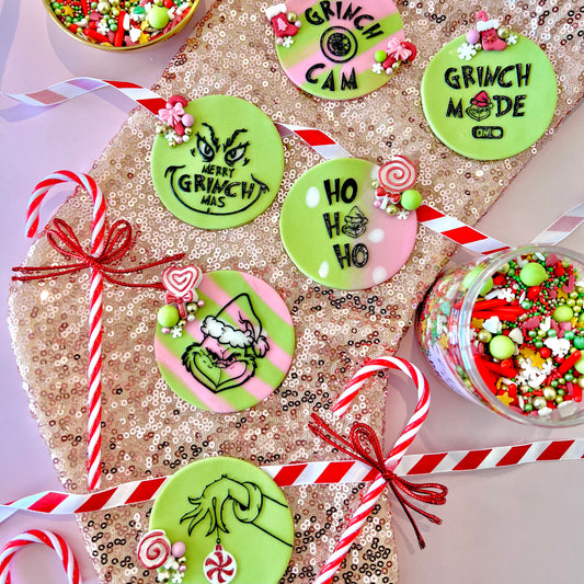 SET OF 6 GRINCH - RAISED EMBOSSER