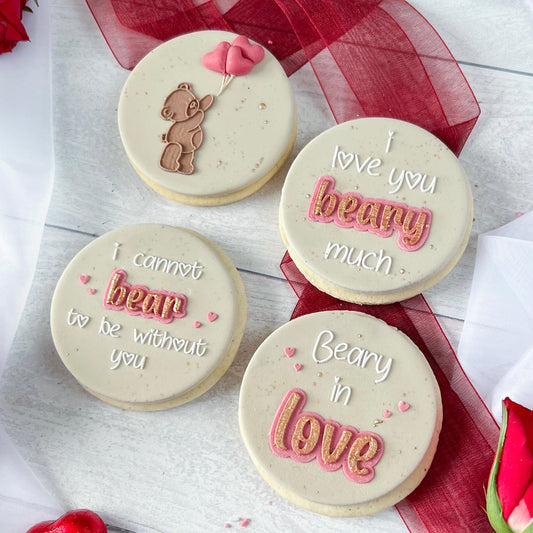 I LOVE YOU BEARY MUCH  - DOUBLE POP - RAISED EMBOSSER