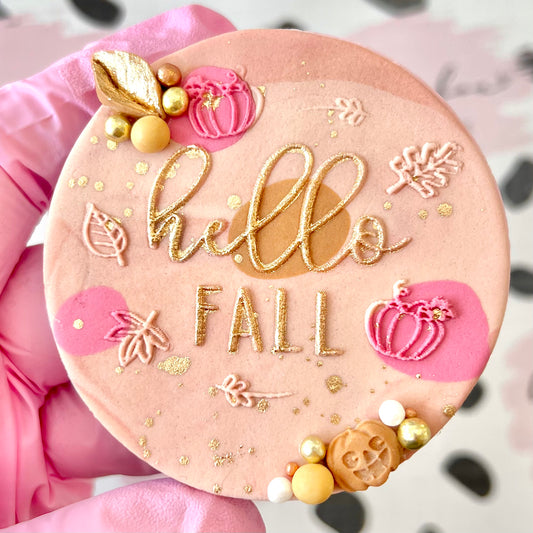 HELLO FALL  - RAISED EMBOSSER