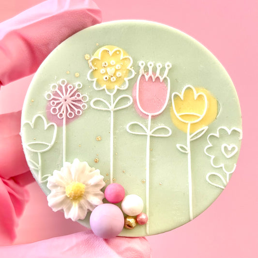 SPRING FLOWERS - RAISED EMBOSSER